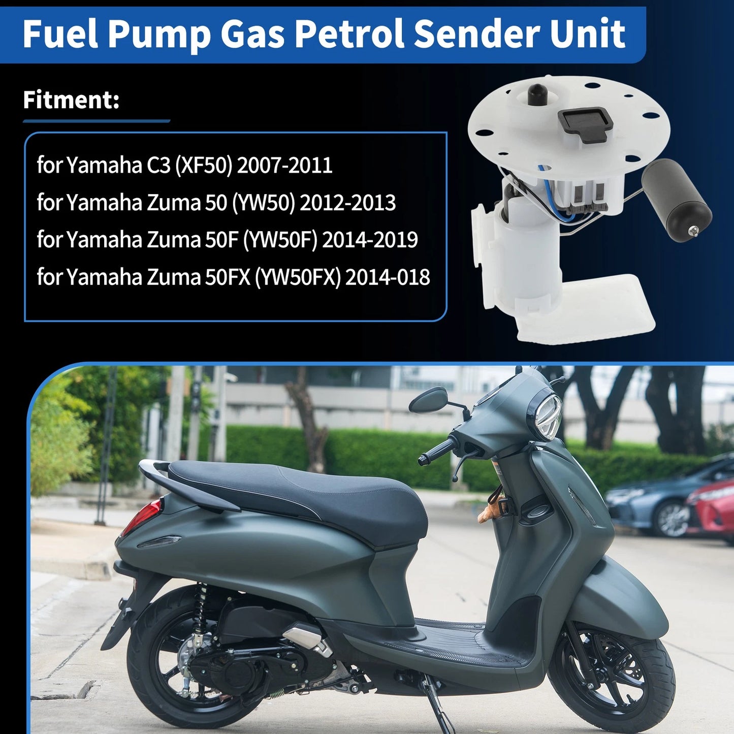 Electric Fuel Pump Assembly for Yamaha Zuma 50 50FX (2014–2018)