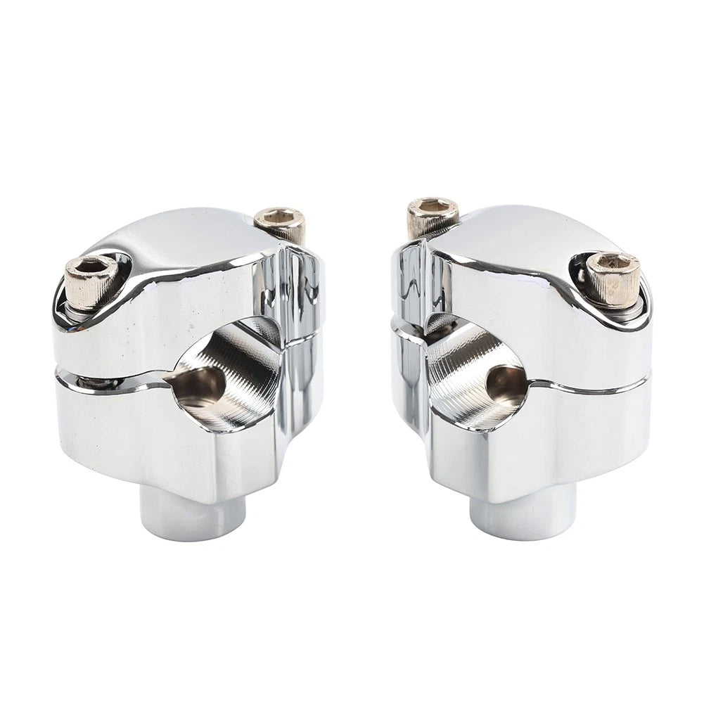 1.65" Tall Handlebar Riser Mount Clamp for Harley Dyna Softail Sportster