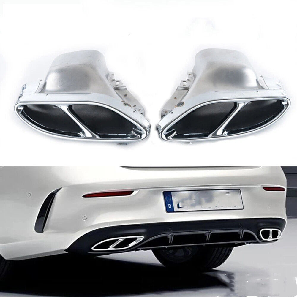 Rear Exhaust Muffler Pipe for Mercedes-Benz W205 C-Class (2015-2018)