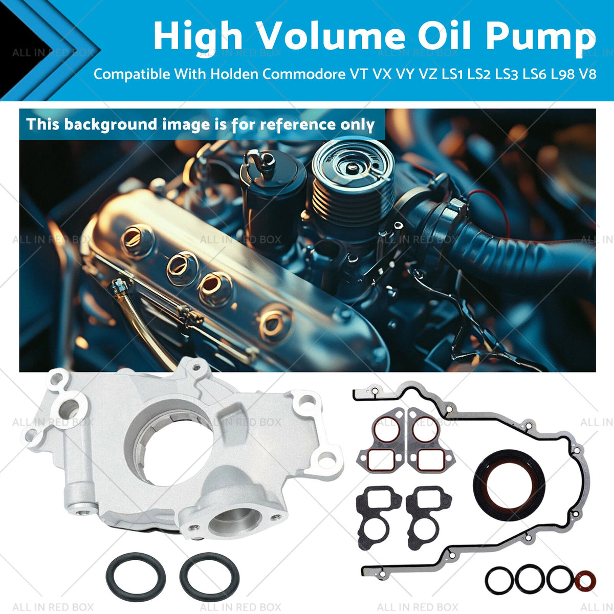 High Volume Oil Pump for Holden Commodore VT VX VY VZ LS1 LS2 LS3 LS6 (1997-2007)