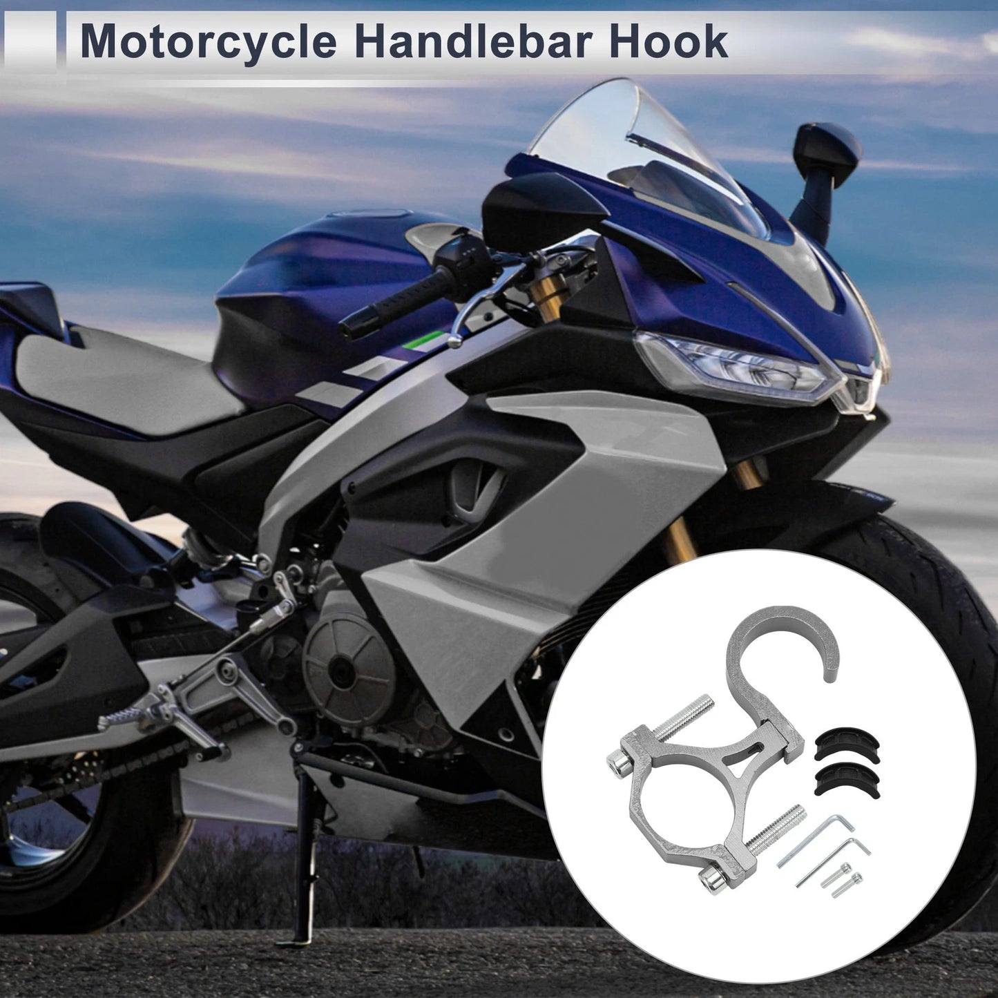 Aluminum Alloy Hanging Hook Screws Washers Hex Wrench for Motorcycle