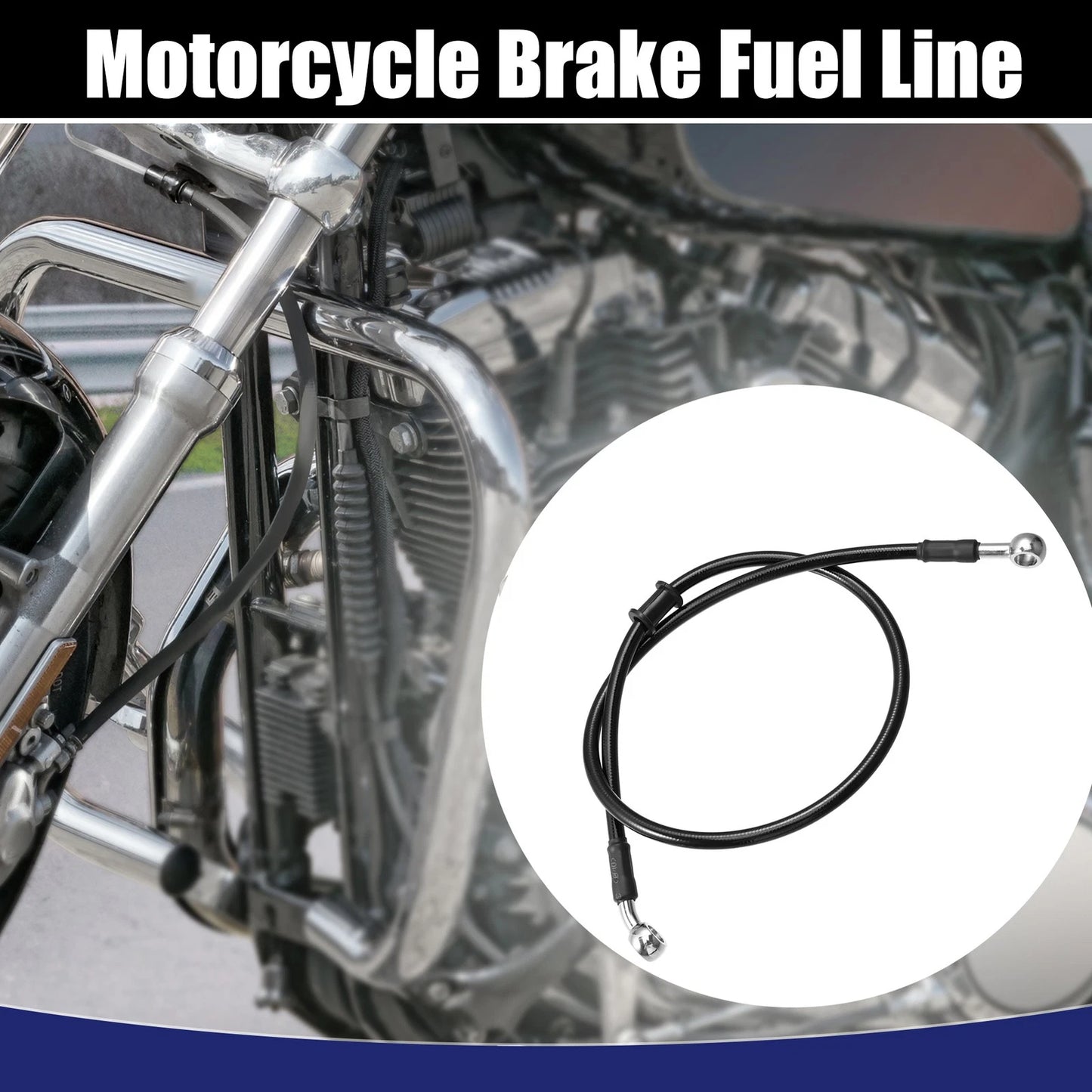 Braided Brake Clutch Oil Hoses 80cm 10mm for Motorcycle ATV