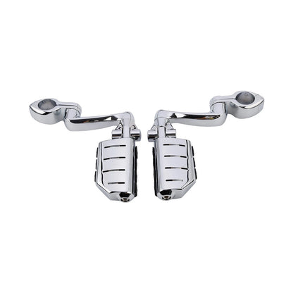 Foot Pegs 1-1/4" Engine Guard Mounts Clamps for Harley Touring Dyna