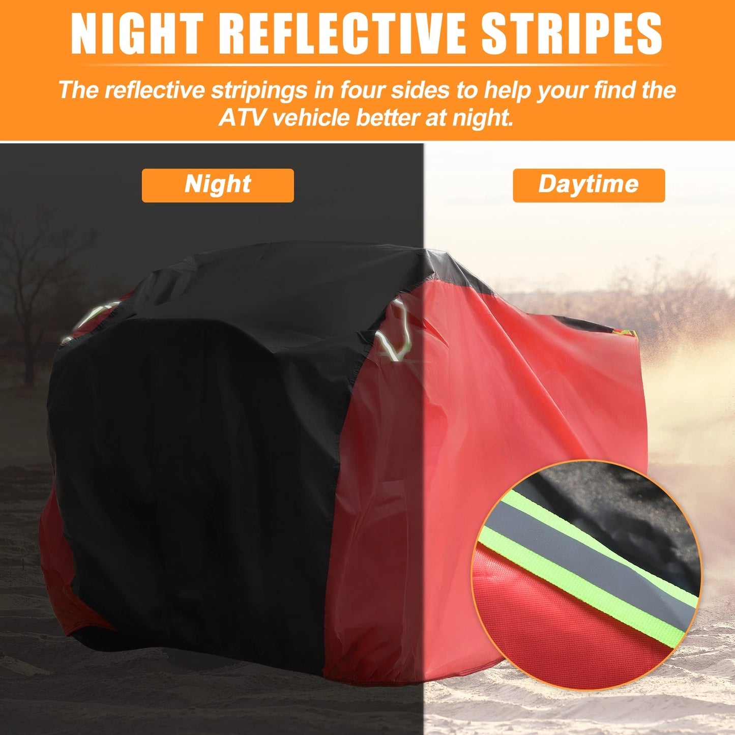 XL ATV Cover for Can-Am, Polaris, Honda 250-600CC Quad Bike
