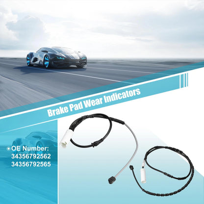 2 x Front Rear Brake Pad Wear Sensors for BMW X1 (2013-2015)