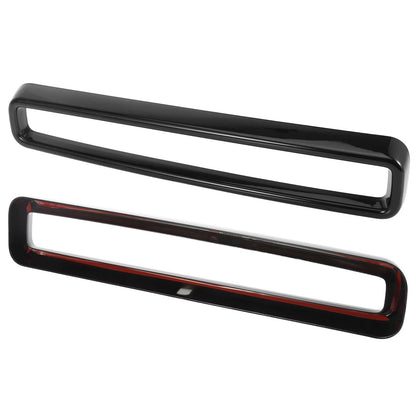 Black Front Grill Grille Inserts Cover Trim for Dodge Challenger (2015-2020)