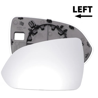 Left Side White Mirror Glass for Hyundai Accent (2018-2020)