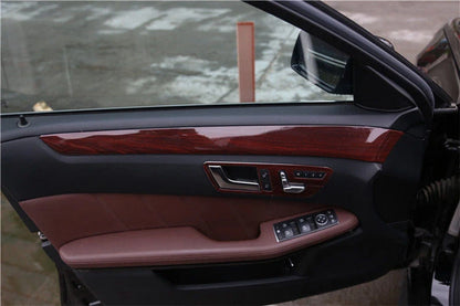 17X Wood Grain Interior Cover Trim Decor for Mercedes-Benz E-Class (2014–2015)