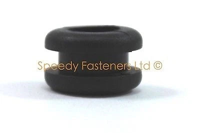2 x Black Rubber Fairing Grommets for Ducati