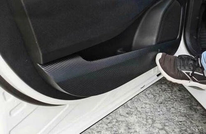 Carbon Fiber Leather / 4x / Door Anti Kick Pad Panel for Ford Edge (2015–2022)