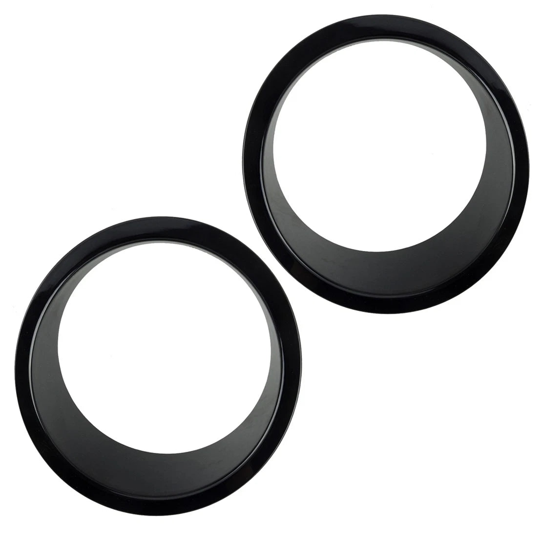 Black Headlight Ring Cover Trim Bezels for Jeep Wrangler JK JKU (2007-2018)