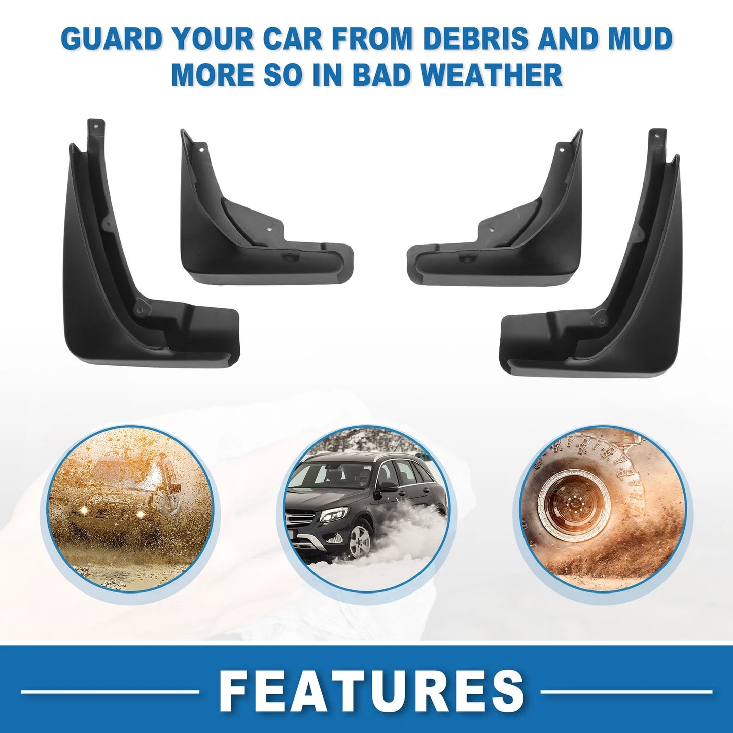 Mud Flap Splash Guard for Chevrolet Impala LS LT (2014-2020)