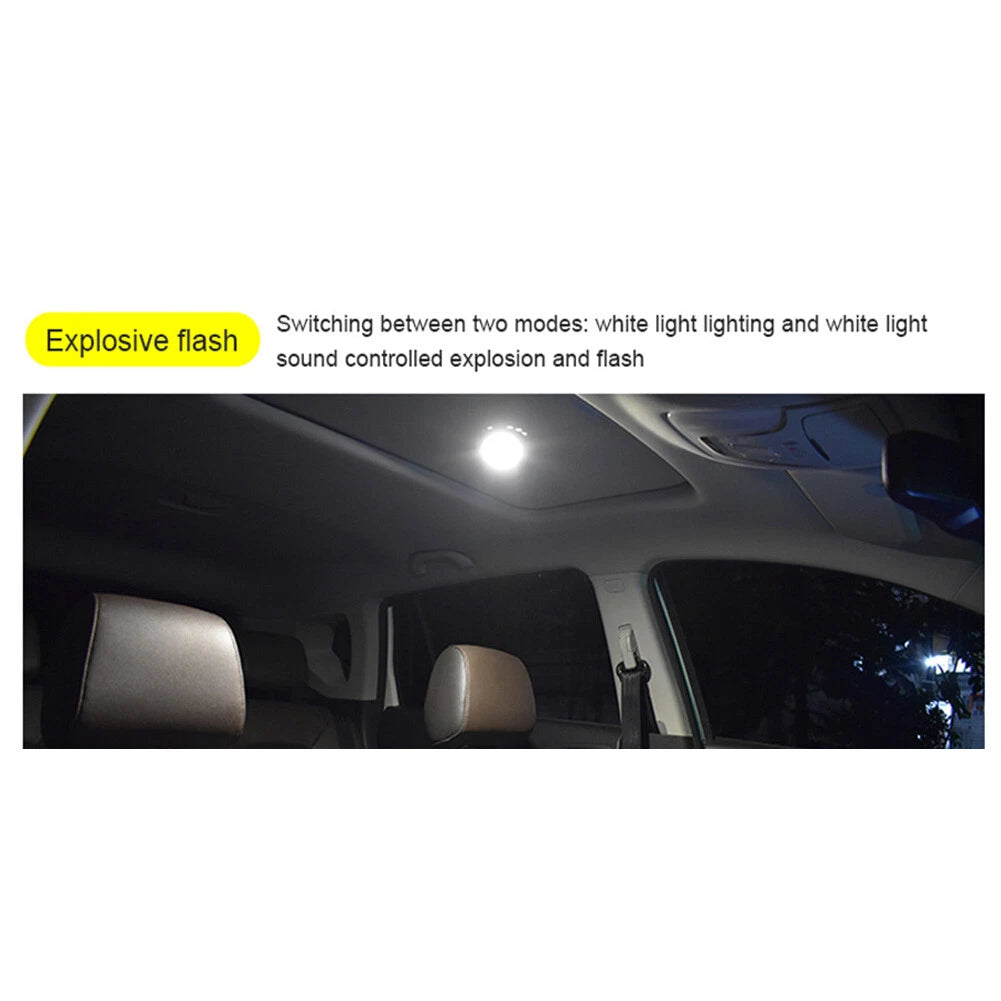 LED Car Interior Light Atmosphere Lamp for Voice Control - Party Stage Light