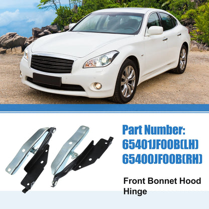 1 Pair Bonnet Hood Hinge for Infiniti Q50 Q60 Q70 Q70L (14-18)