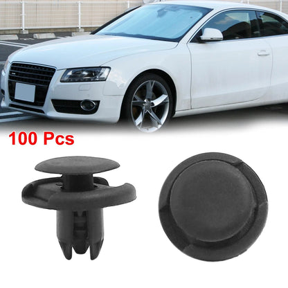 100 Pcs Black Plastic Rivets Clips for Toyota Suzuki