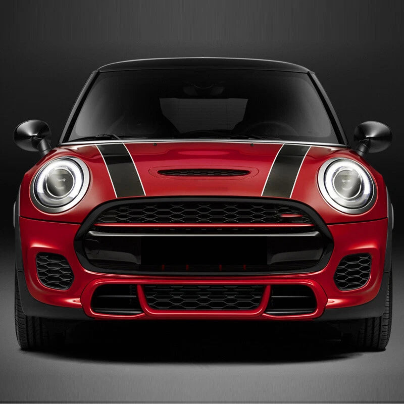 Black Front Grille Surround Grill Molding Trim for Mini Cooper F55 F56 F57 (21-23)