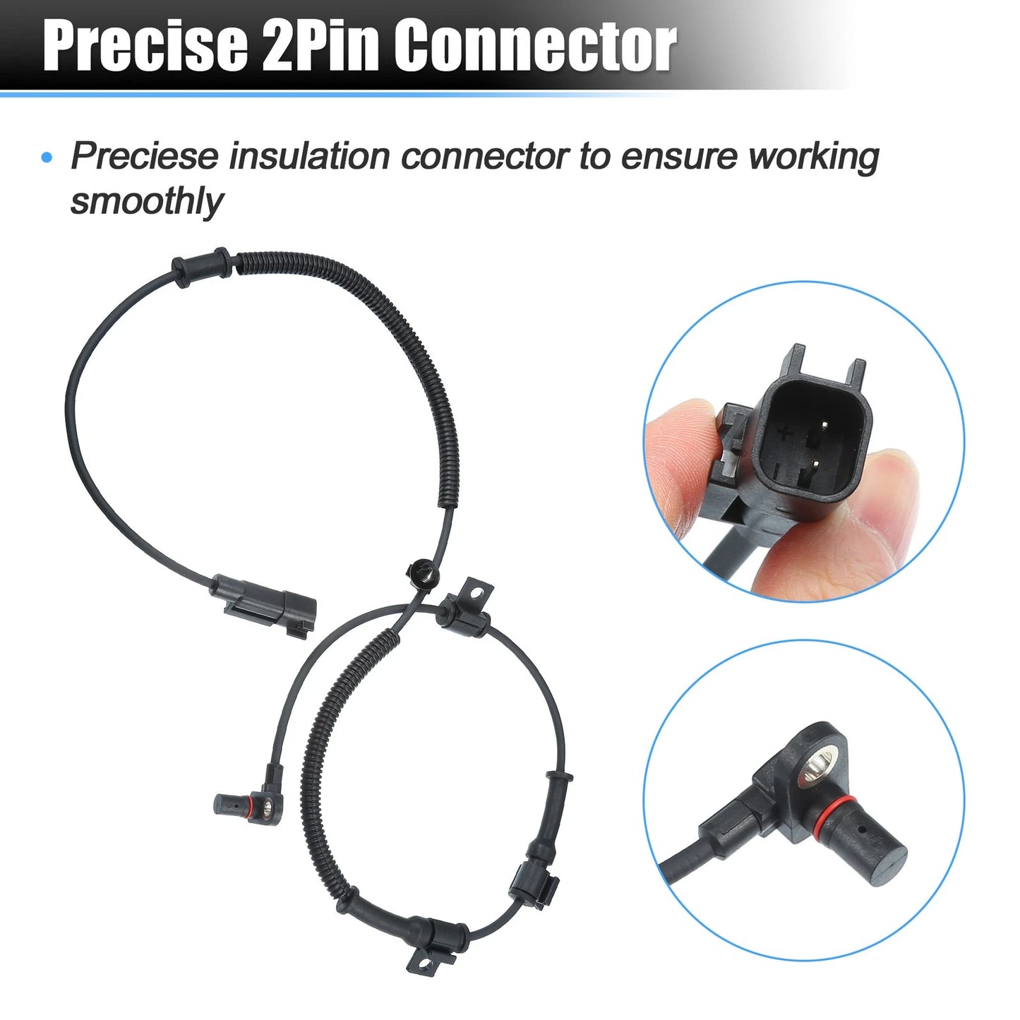 2 x Front ABS Wheel Speed Sensors for Ford F250 F350 F450 F550 (2011-2016)