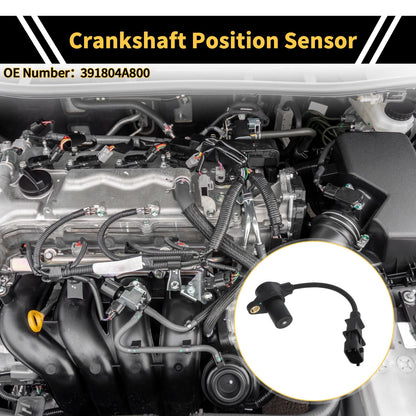 Crankshaft Position Sensor for KIA K2500 2.5 CRDi (2010) 1 Pc Black