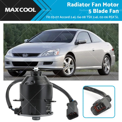 5 Blade Radiator Fan Motor for Honda Accord, RSX (2002-2008)