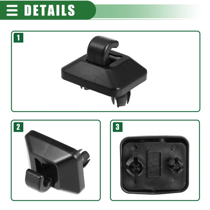 Sun Visor Holder Clip for Honda Accord (1998-2007) - Black