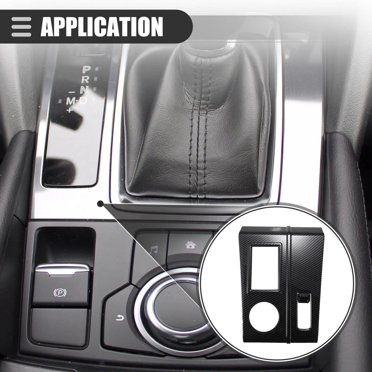 Carbon Fiber Gear Shift Panel Trim for Mitsubishi Outlander (2022)