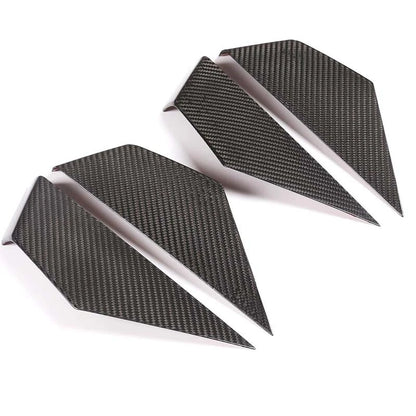Car Carbon Fiber Interior Door Panel Knob Cover Trim Fit For BMW X5 2019-2022