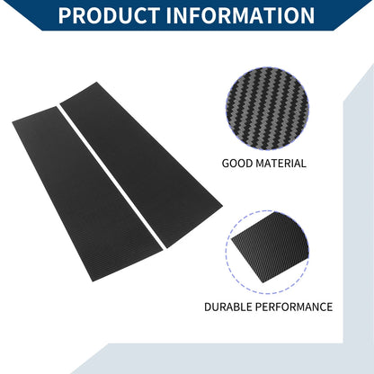 2 x Car Pillar Window Trims for Ford Bronco Offroad (2021-2022) Black Carbon Fiber