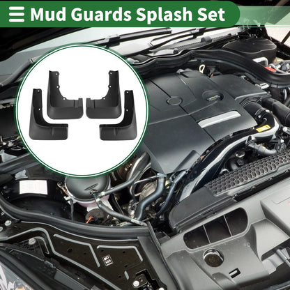 Mud Flaps Splash Guards 1 Set for Mitsubishi Outlander (2015-2020)