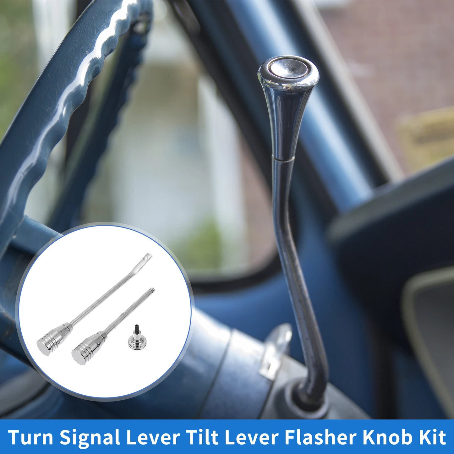 Turn Signal Lever Tilt Flasher Knob Kit for Chevy Buick (1967-1994)