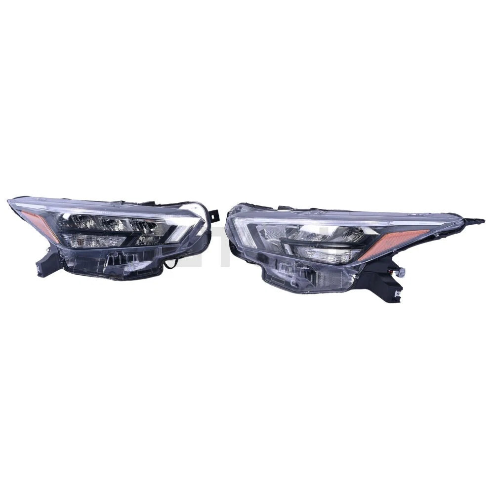 Pair LED HeadLight Assembly Set Left Right Side for Nissan Versa (2020–2024)