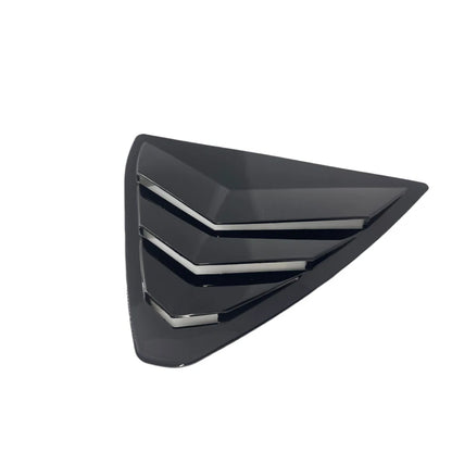 Glossy Black Rear Side Window Shutters Louvers Trim for Mazda CX-5 (2017-2021)