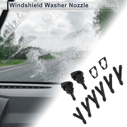 Windshield Washer Nozzle & 6 x Hose Connectors for Dodge