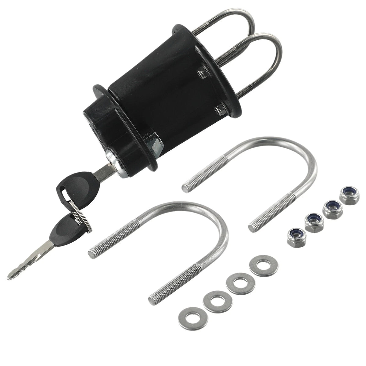 3L 5L Fuel Tank Mount-Petrol Can Jerry Cans Key Bracket Holder Lock Fastener