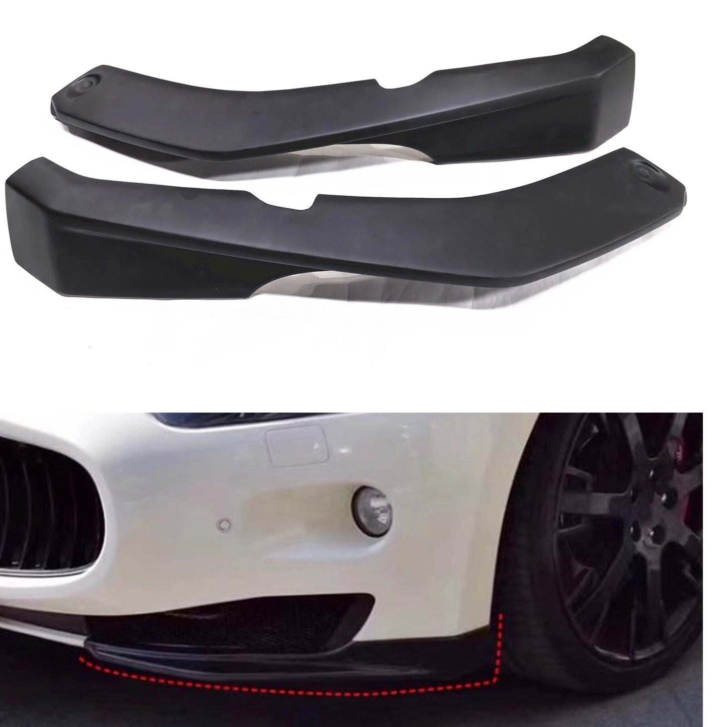 Front Bumper Side Splitter for Maserati Gran Turismo GT GTS (2008-2014)
