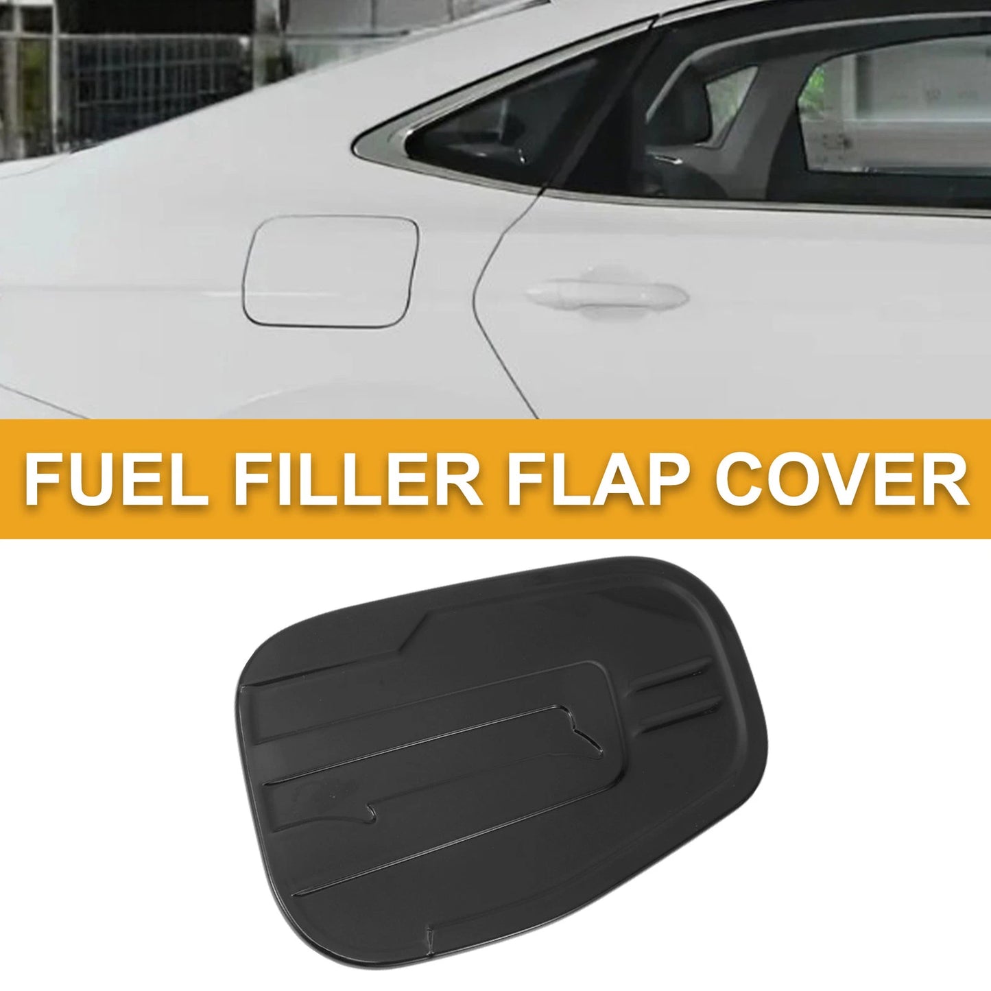 Fuel Tank Door Cap for Ford Ranger 2023-2025 Fuel Filler Flap Cover Black