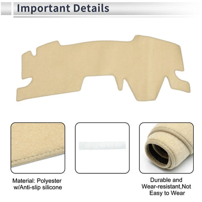 Dashboard Dash Cover Mat for TOYOTA Yaris Cross Sun Protector Pad Beige