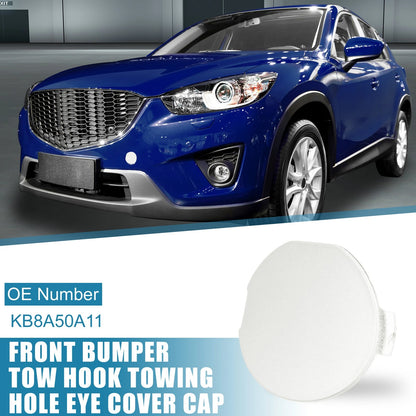 Front Bumper Tow Hook Cover for Mazda CX-5 (2017-2021) White
