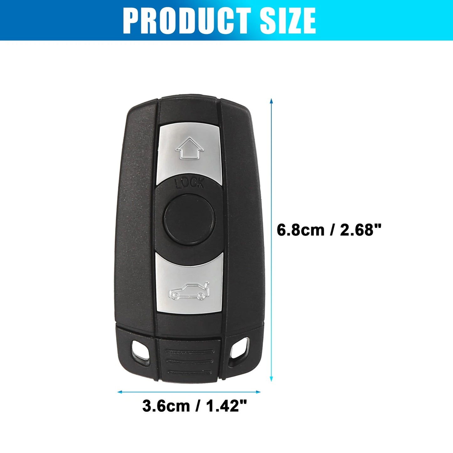 Fob Entry Remote Key for BMW 3 5 7 X5 X6 Series E90 E92 E93 (2006-2013)