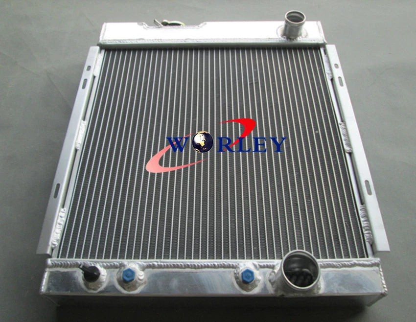 56mm Aluminum Radiator & 16" Fan for Ford Mustang V8 289 302 (1964-1966)