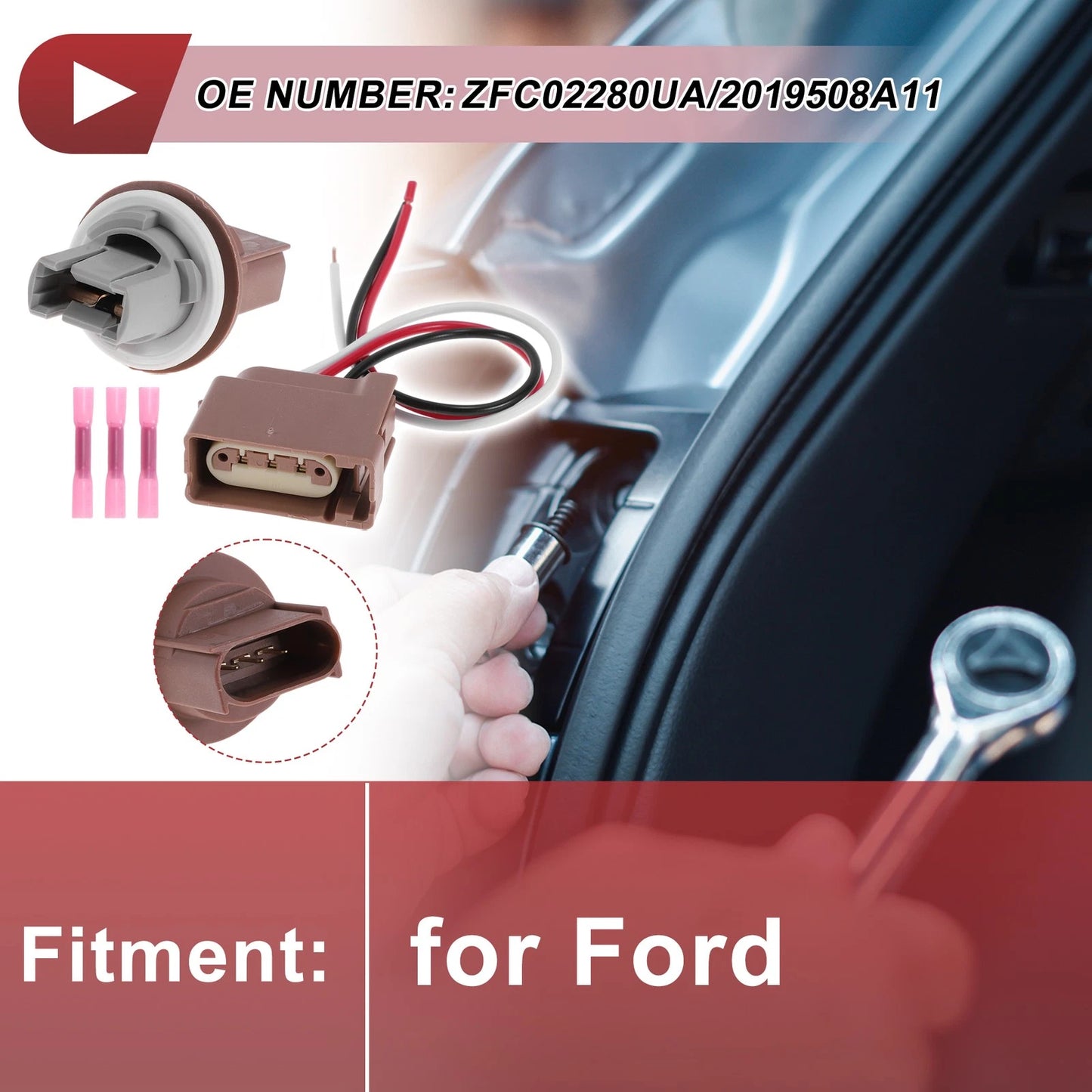 Front Turn Signal Light Socket Wiring for Ford