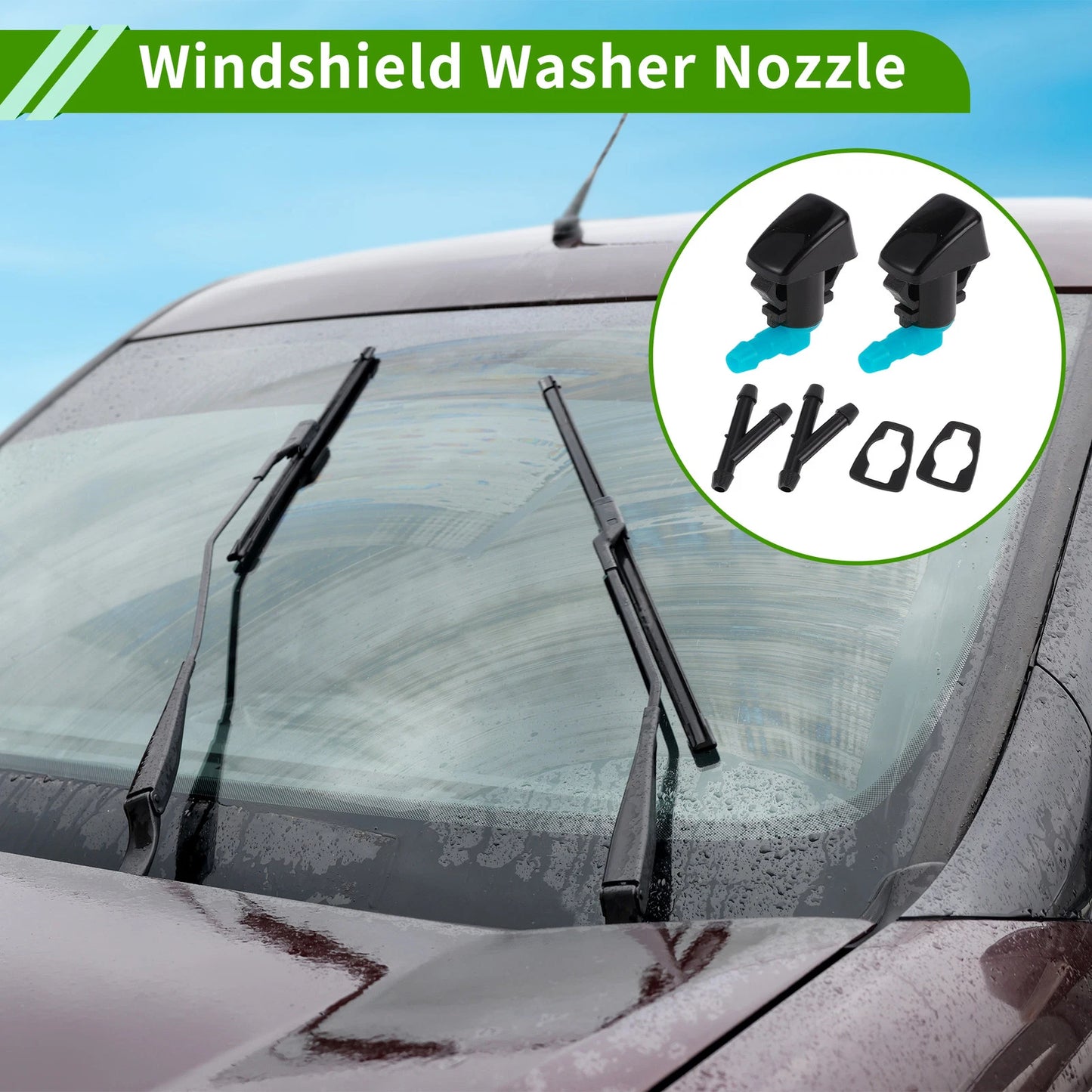Windshield Washer Nozzle &  Hose Connectors for Chevrolet (2013-2017)