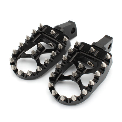 Wide Black Driver Footpegs Kit for BMW R18 Classic (2020 - Present)