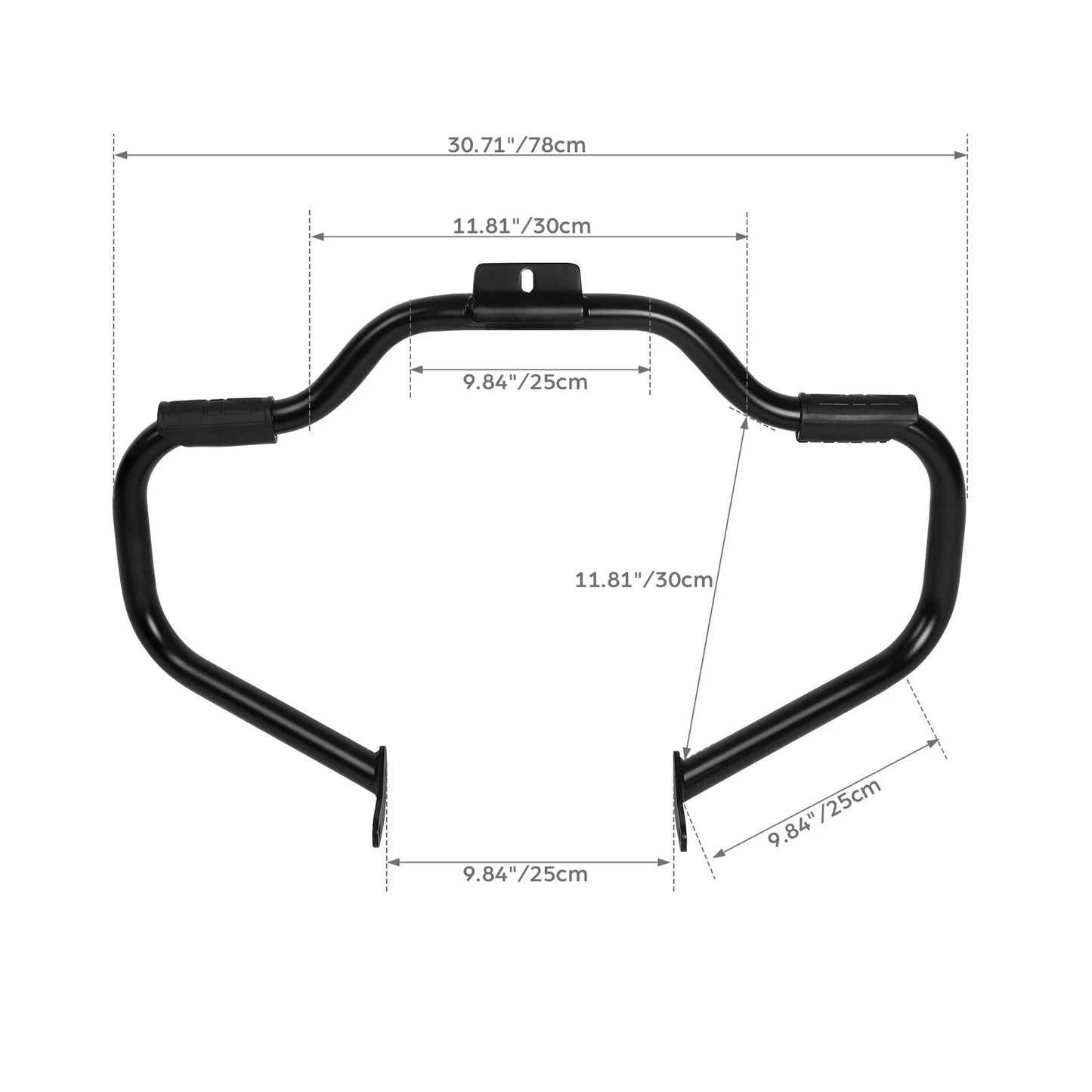 Mustache Engine Guard Crash Bar for Harley Heritage Softail Fatboy (00-17)