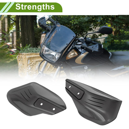 Set Universal Hand Guard for Motorcycles Knuckle Protector Dark Brown Plastic