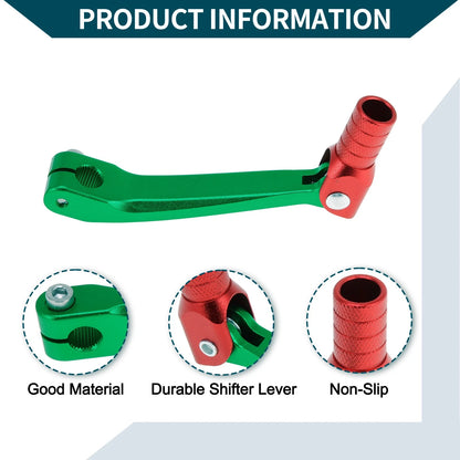 Folding Shifter Lever for Honda CRF150F (2003-2017) Green Red