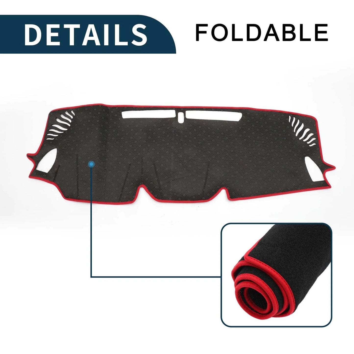 Dash Cover Mat for Subaru Levorg VN Series (2014-2023) - Black Red