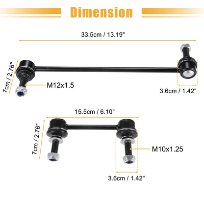 4pcs Sway Bar Stabilizer End Links for Ford Edge, Fusion (2007-2012)