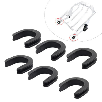 6x Mounting Bracket Grommet Bushing Luggage Rack for Harley
