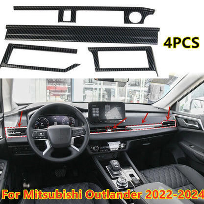 4x Dashboard Strip Cover Trims for Mitsubishi Outlander (2022–2024)