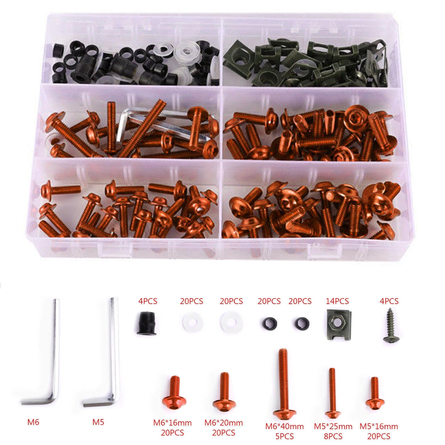 177 x M5/M6 Fairing Screws for F2